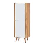 Highboard Loca deels massief wild eikenhout - wit/licht wild eikenhout - Breedte: 60 cm