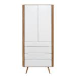 Armoire Loca Chêne sauvage partiellement massif - Largeur : 90 cm