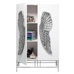 Armoire Showtime Wings Blanc / Acier inoxydable