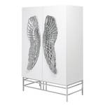 Armoire Showtime Wings Blanc / Acier inoxydable