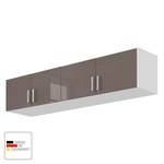 Modulo armadio Celle Bianco alpino/Color grigio lava lucido - Larghezza: 181 cm