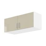 Modulo armadio Celle Bianco alpino/Color grigio sabbia lucido - Larghezza: 91 cm