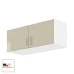 Rangement pour armoire Celle Blanc alpin / Gris sable brillant - Largeur : 91 cm