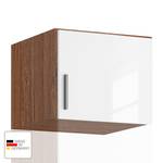 Rehausse pour armoire KiYDOO 1 porte Blanc brillant / Imitation chêne de Stirling - Butoir à droite