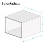 Schrankaufsatz KSW II Hochglanz Rubinrot