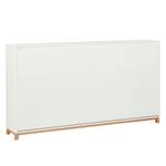 Lit escamotable Lindholm Hêtre / Blanc - 90 x 200cm - Sans matelas