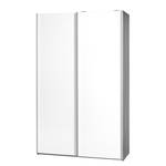 Armoire portes coulissantes Soft Smart 2 Imitation Grevillea / Blanc - Largeur : 120 cm