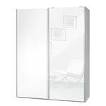 Armoire portes coulissantes Soft Smart 2 Blanc brillant / Blanc - Largeur : 150 cm