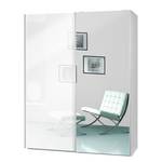 Armoire portes coulissantes Soft Smart 2 Blanc / Blanc brillant - Largeur : 150 cm