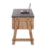 Bureau Beton massief acaciahout/betonnen look - Steenkoolkleurig