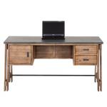 Bureau Beton Partiellement en acacia massif - Gris