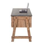 Bureau Beton Partiellement en acacia massif - Gris