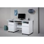 Bureau CS 150 R Blanc - Bois manufacturé - 150 x 78 x 65 cm