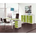 Bureau easyDesk Blanc / Vert - 140 x 80 cm