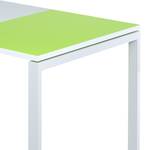 Schreibtisch easyDesk Weiß / Grün - 160 x 80 cm
