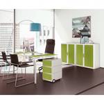 Schreibtisch easyDesk Weiß / Grün - 180 x 80 cm