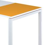 Bureau easyDesk Blanc / Orange - 140 x 80 cm