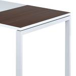 Schreibtisch easyDesk Weiß / Wenge - 160 x 80 cm