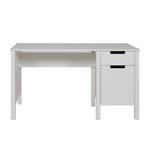 Schreibtisch Jade Kiefer massiv - Weiß