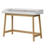 Bureau Melville deels massief eikenhout - eikenhout/wit