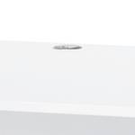 Schreibtisch Merit II Weiß / Silber - Breite: 160 cm