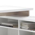 Bureau Nestor hoogglans wit/San Remo eikenhoutkleurig