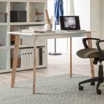 Bureau Raven massief berkenhout/wit