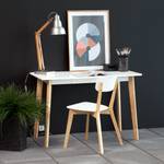 Bureau Raven Bouleau massif/Blanc