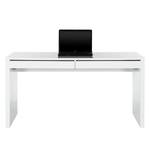 Bureau Takoradi Blanc brillant - Avec 2 tiroirs