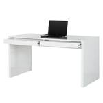 Bureau Takoradi Blanc brillant - Avec 2 tiroirs