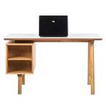 Bureau Why Wood deels massief eikenhout - wit/lichte eikenhouten look