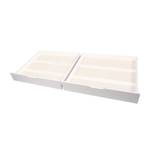 Set 2 tiroirs pour lits superposés Blanc - Bois massif - 97 x 23 x 85 cm