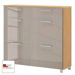 Schoenenklepkast Alavere II Taupe/Bianco Eikenboom