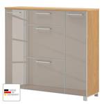 Schoenenklepkast Alavere III Taupe/Bianco Eikenboom