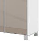 Schoenenklepkast Alavere III Taupe/wit