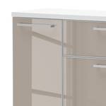 Schoenenklepkast Alavere III Taupe/wit