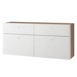 Schoenenkast Matino San Remo eikenhouten look - mat wit