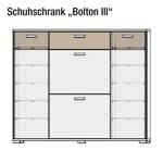 Schuhschrank Bolton III Weiß/Sand