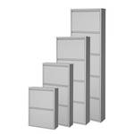 Schoenenkast Cabinet metaal aluminiumkleurig - 5 kleppen - Hoogte: 174 cm