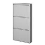 Schoenenkast Cabinet metaal aluminiumkleurig 3 kleppen - Hoogte: 103 cm