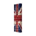 Schoenenkast UK bakstenen look met Union Jack motief