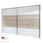 Schuifdeurkast Arizona Sleep Alpinewit/santana eikenhouten look - Breedte: 300 cm - Met passe-partout lijst - Zonder verlichting