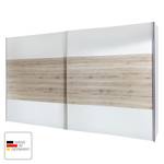 Schuifdeurkast Arizona Sleep Alpinewit/santana eikenhouten look - Breedte: 300 cm - Zonder passe-partout lijst - Zonder verlichting