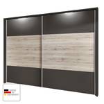 Schuifdeurkast Arizona Sleep Havanna/santana eikenhouten look - Breedte: 200 cm - Met passe-partout lijst - Met verlichting