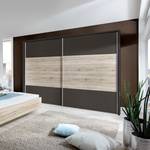 Schuifdeurkast Arizona Sleep Havanna/santana eikenhouten look - Breedte: 300 cm - Met passe-partout lijst - Zonder verlichting