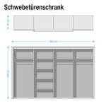 Schwebetürenschrank Balai (inkl. Syncro-Technik) - Weiß Dekor