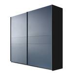 Schwebetürenschrank Bayamo Graphit/Mattglas Blau - 225 x 236 cm - 2 Türen