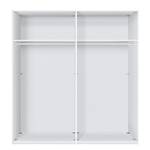 Schwebetürenschrank Bianco Alpinweiß / Spiegelglas - Breite: 250 cm