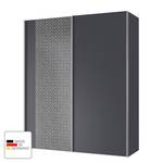 Armoire à portes coulissantes Cando Gris / Graphite - Largeur : 150 cm - 2 porte