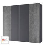 Schwebetürenschrank Cando Grau / Graphit - Breite: 200 cm - 2 Türen